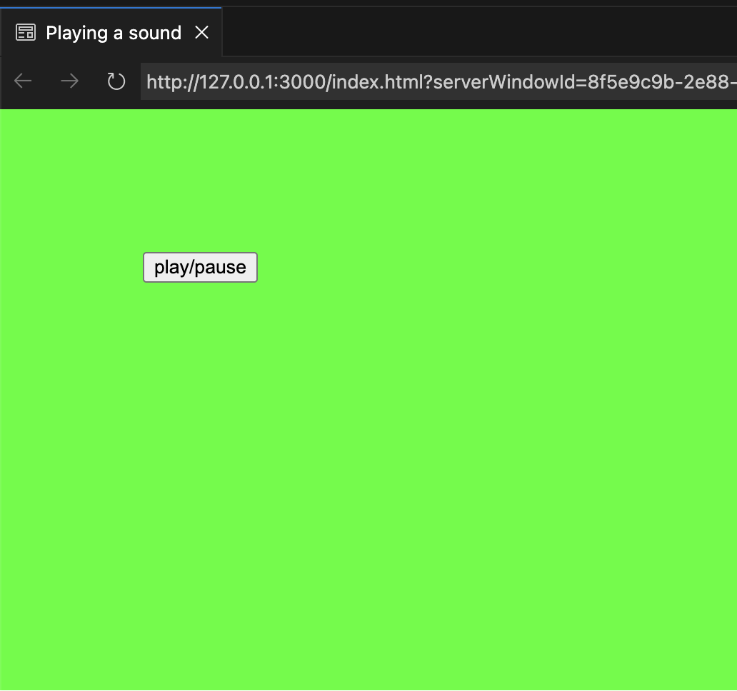 Background is changed to be green